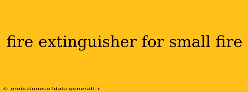 fire extinguisher for small fire