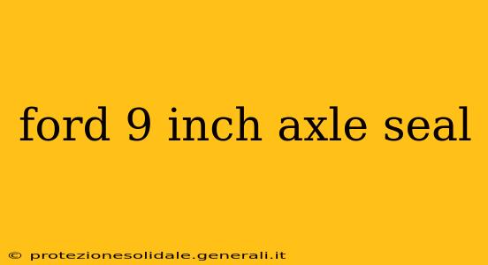 ford 9 inch axle seal
