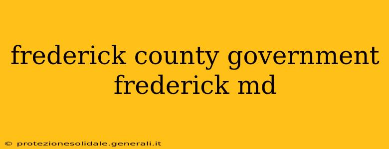 frederick county government frederick md