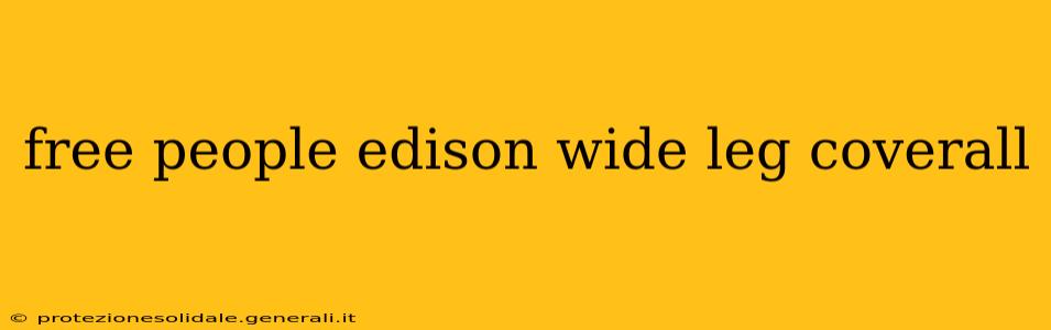 free people edison wide leg coverall