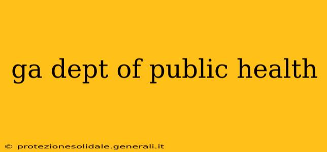 ga dept of public health
