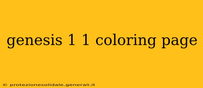 genesis 1 1 coloring page