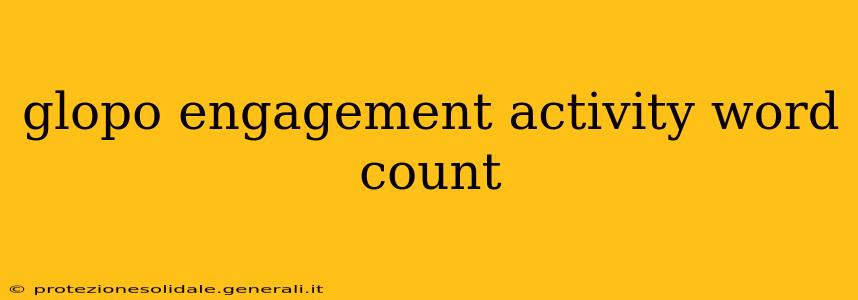 glopo engagement activity word count