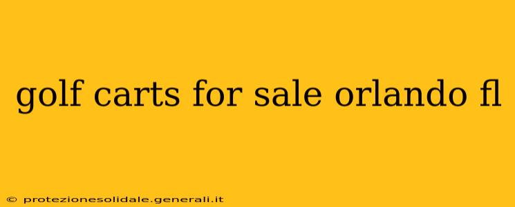 golf carts for sale orlando fl