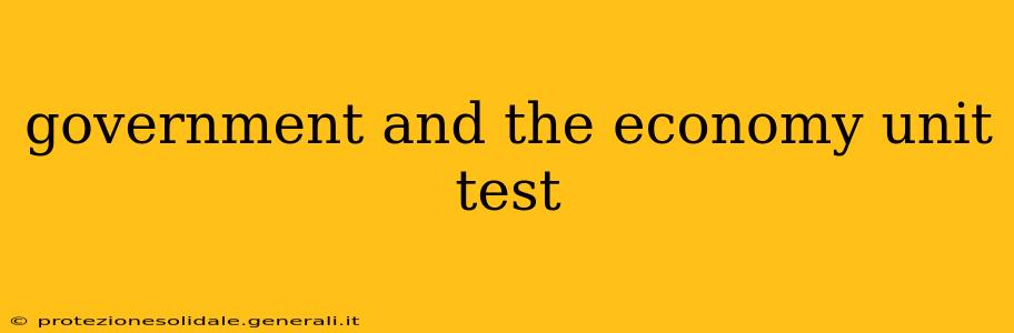 government and the economy unit test