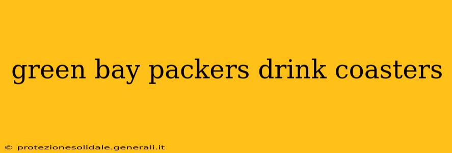 green bay packers drink coasters
