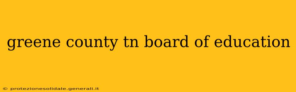 greene county tn board of education