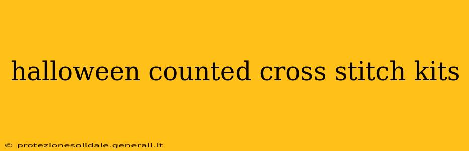 halloween counted cross stitch kits