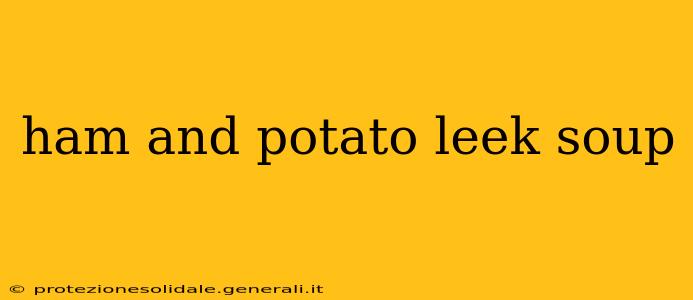 ham and potato leek soup