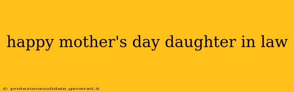 happy mother's day daughter in law