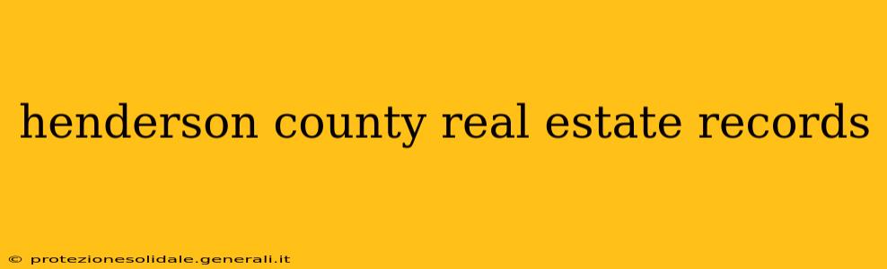 henderson county real estate records
