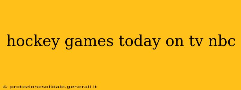 hockey games today on tv nbc
