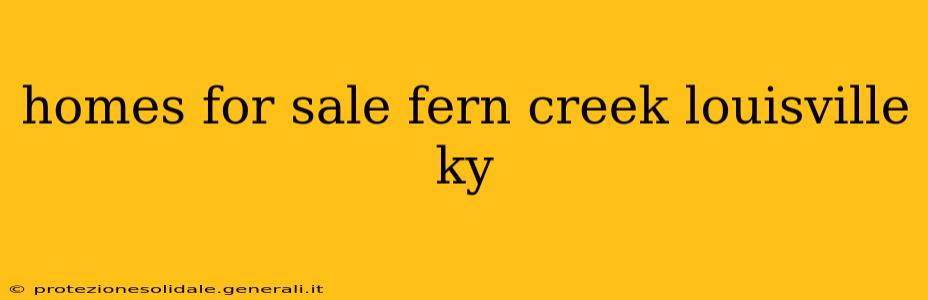 homes for sale fern creek louisville ky