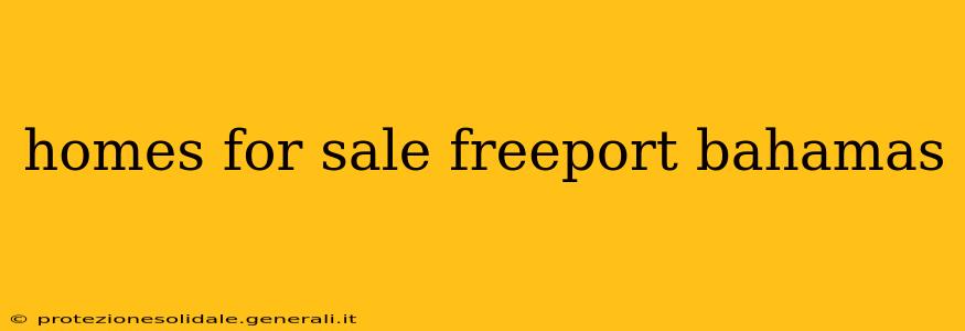 homes for sale freeport bahamas
