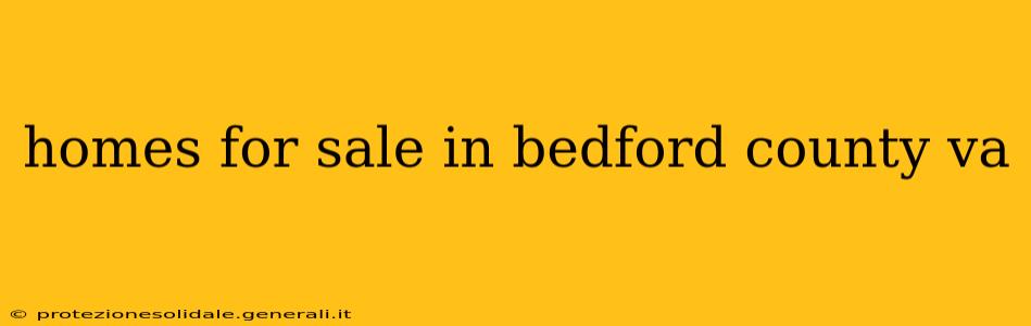homes for sale in bedford county va
