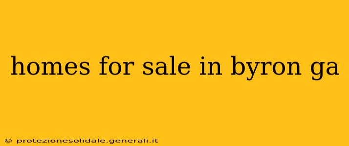 homes for sale in byron ga