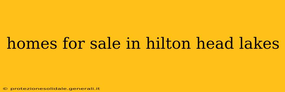 homes for sale in hilton head lakes