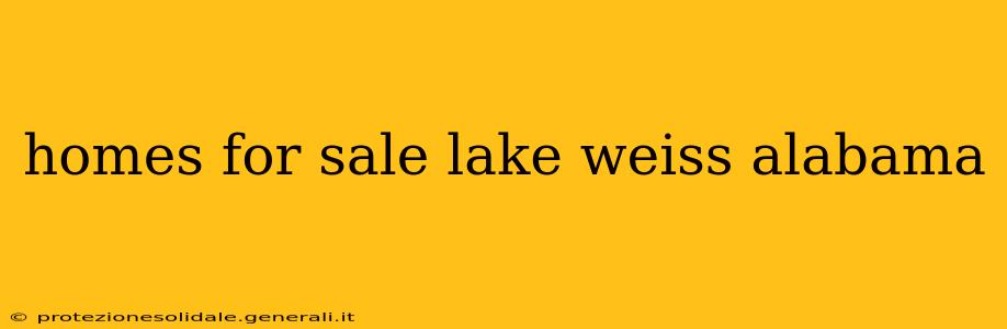 homes for sale lake weiss alabama