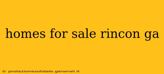 homes for sale rincon ga