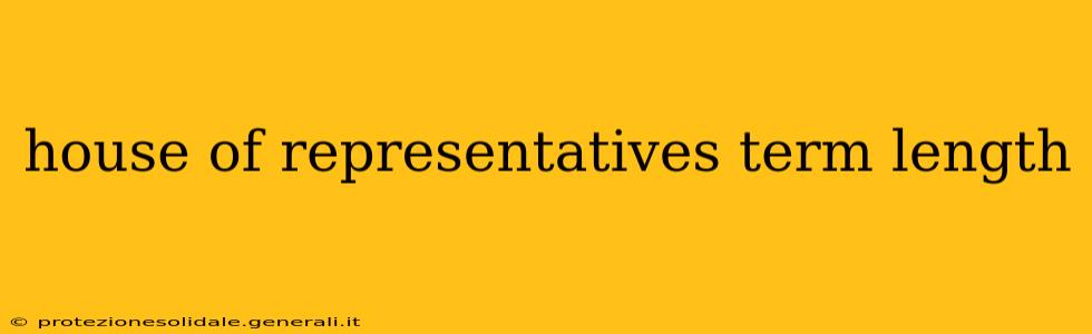 house of representatives term length