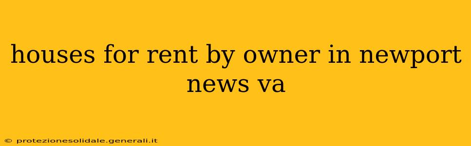 houses for rent by owner in newport news va