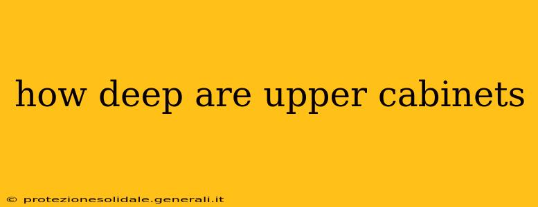 how deep are upper cabinets