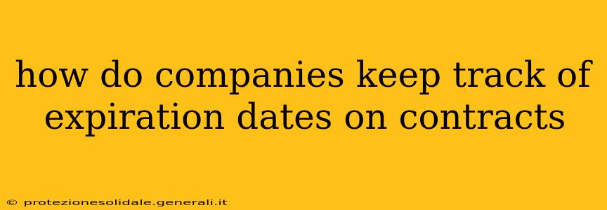 how do companies keep track of expiration dates on contracts