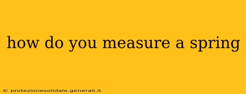 how do you measure a spring