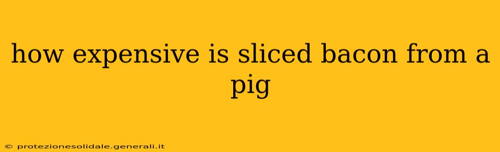 how expensive is sliced bacon from a pig