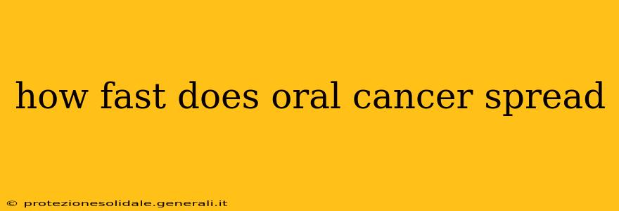 how fast does oral cancer spread