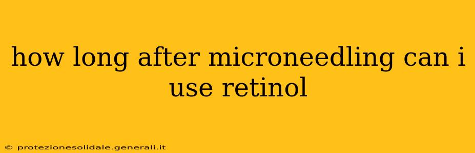 how long after microneedling can i use retinol