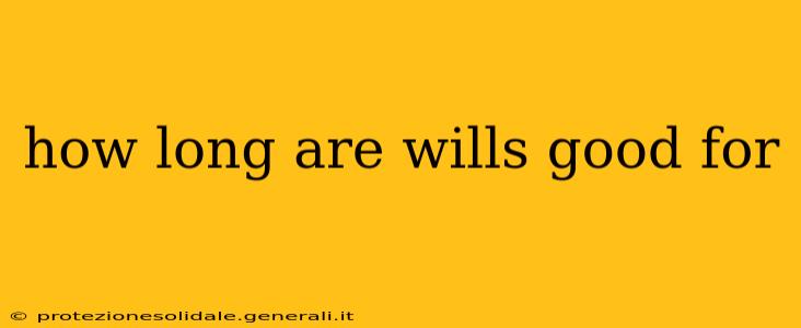 how long are wills good for