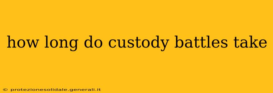 how long do custody battles take