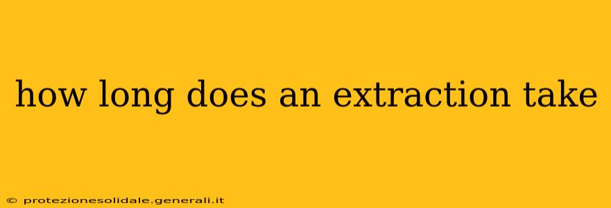 how long does an extraction take