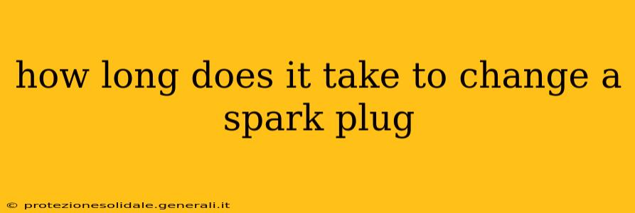 how long does it take to change a spark plug
