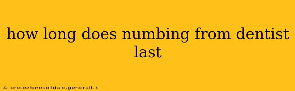 how long does numbing from dentist last