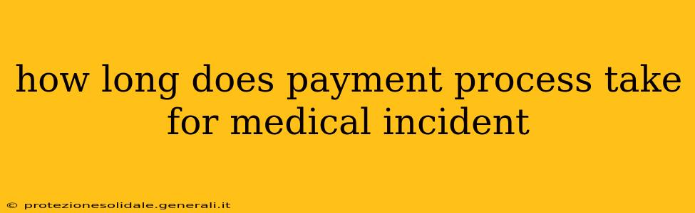 how long does payment process take for medical incident