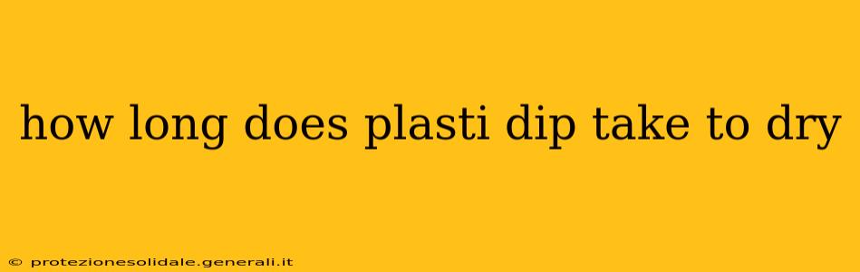 how long does plasti dip take to dry