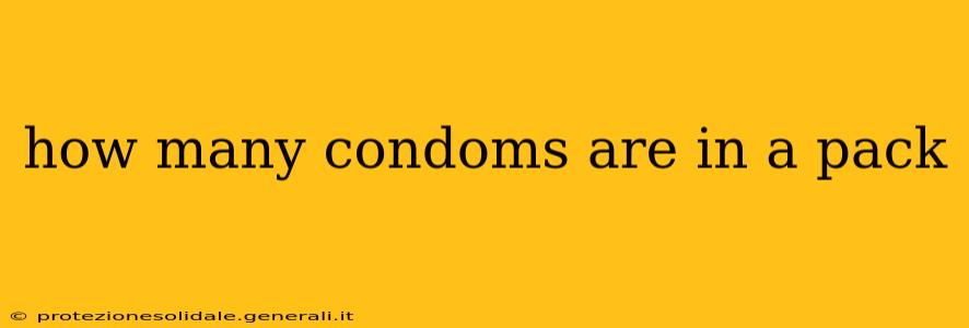 how many condoms are in a pack