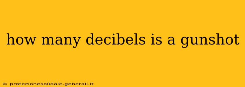 how many decibels is a gunshot