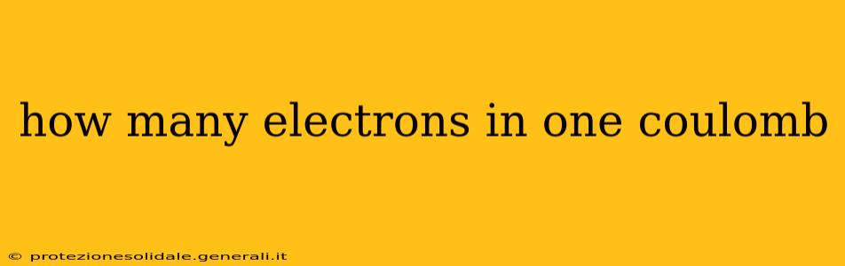 how many electrons in one coulomb