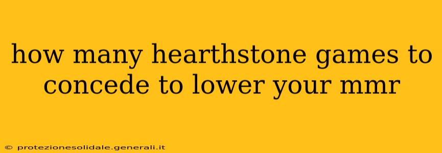 how many hearthstone games to concede to lower your mmr