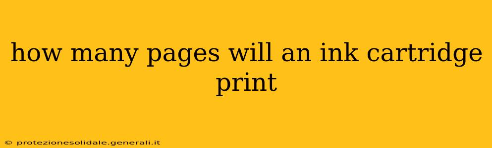 how many pages will an ink cartridge print