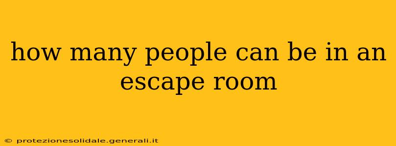 how many people can be in an escape room