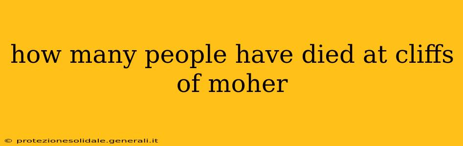 how many people have died at cliffs of moher