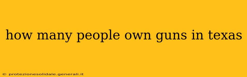 how many people own guns in texas