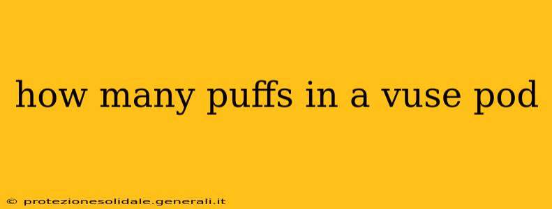 how many puffs in a vuse pod