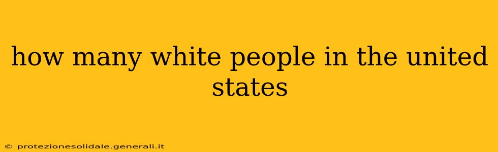 how many white people in the united states