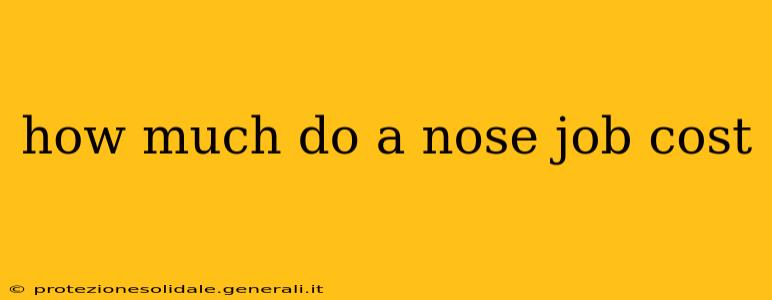 how much do a nose job cost