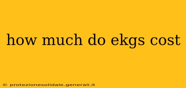 how much do ekgs cost